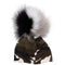 Cap Camo with Tri Pom Grey, White and Black - Denny's