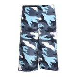 Blue Camo Fuzzy Short - Denny's