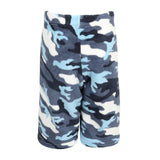Blue Camo Fuzzy Short - Denny's