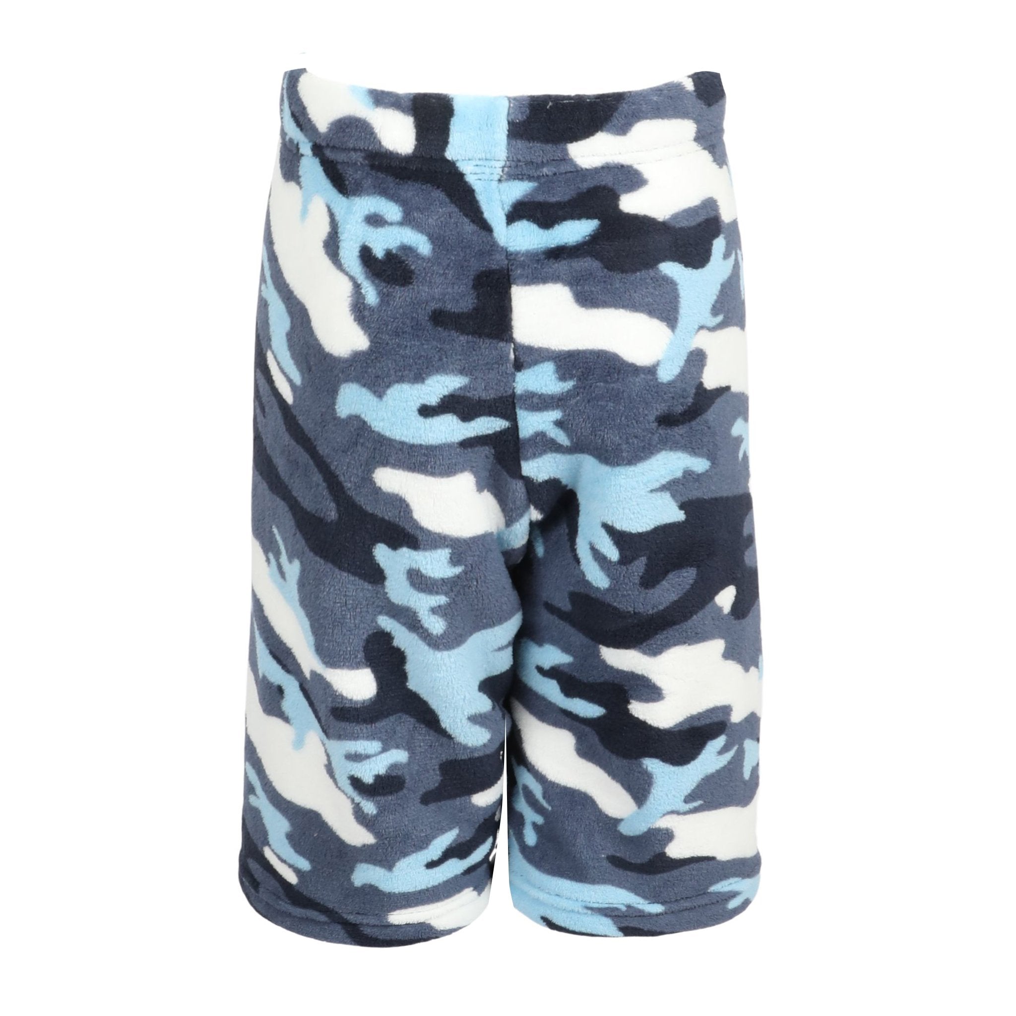 Blue Camo Fuzzy Short - Denny's