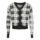 Plaid Cardigan Sweater - Denny's