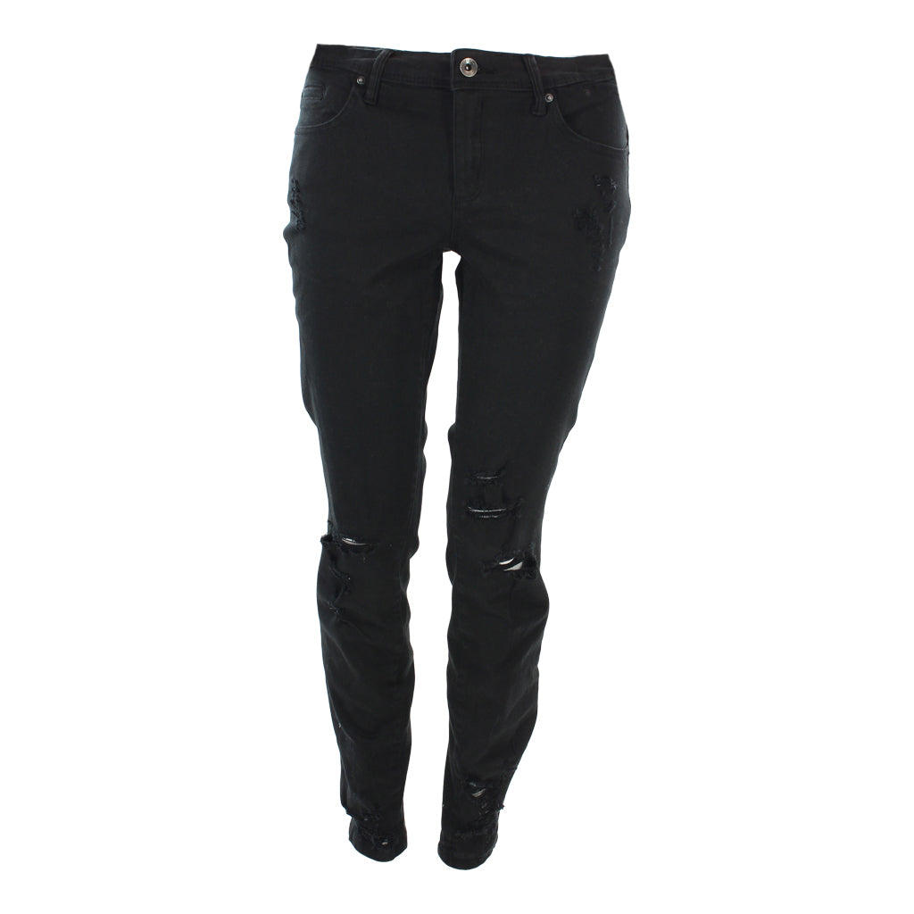 Destructed Ankle Crop with Ripped Hem - Denny's