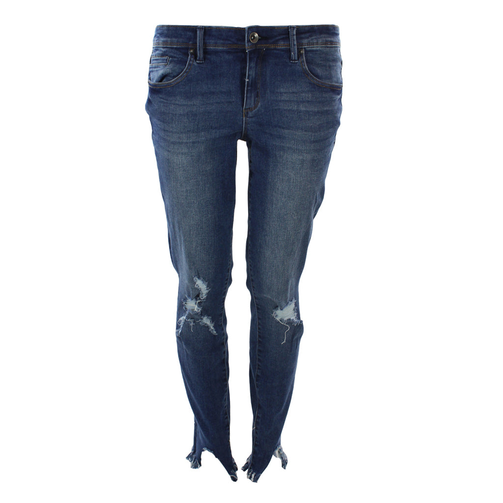 Destructed Ankle Crop with Ripped Hem - Denny's