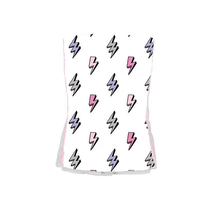 Pink Bolt Burp Cloth - Denny's