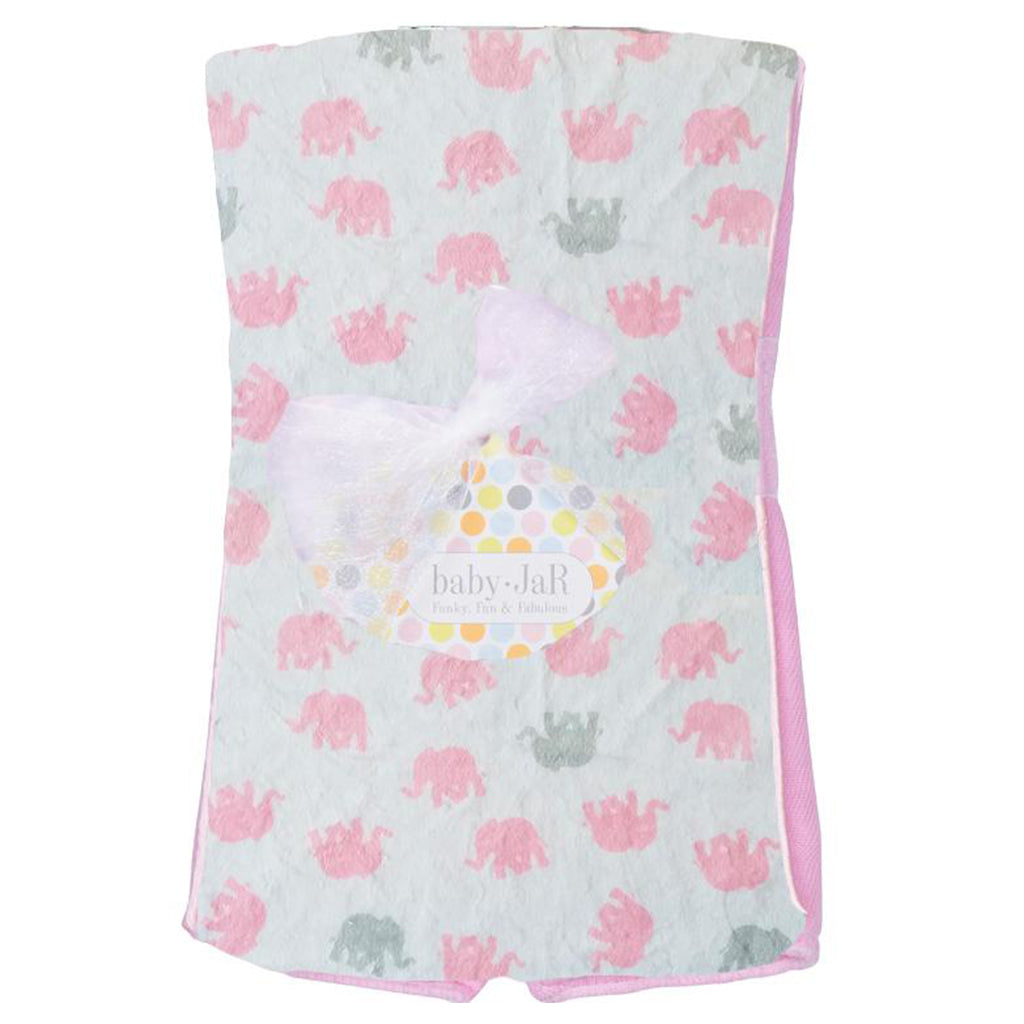 Pink Elephant Burp Cloth - Denny's