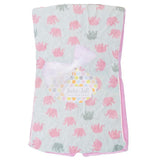 Pink Elephant Burp Cloth - Denny's