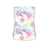 Pink Tie Dye Smiley Burp Cloth - Denny's