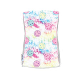 Pink Tie Dye Smiley Burp Cloth - Denny's