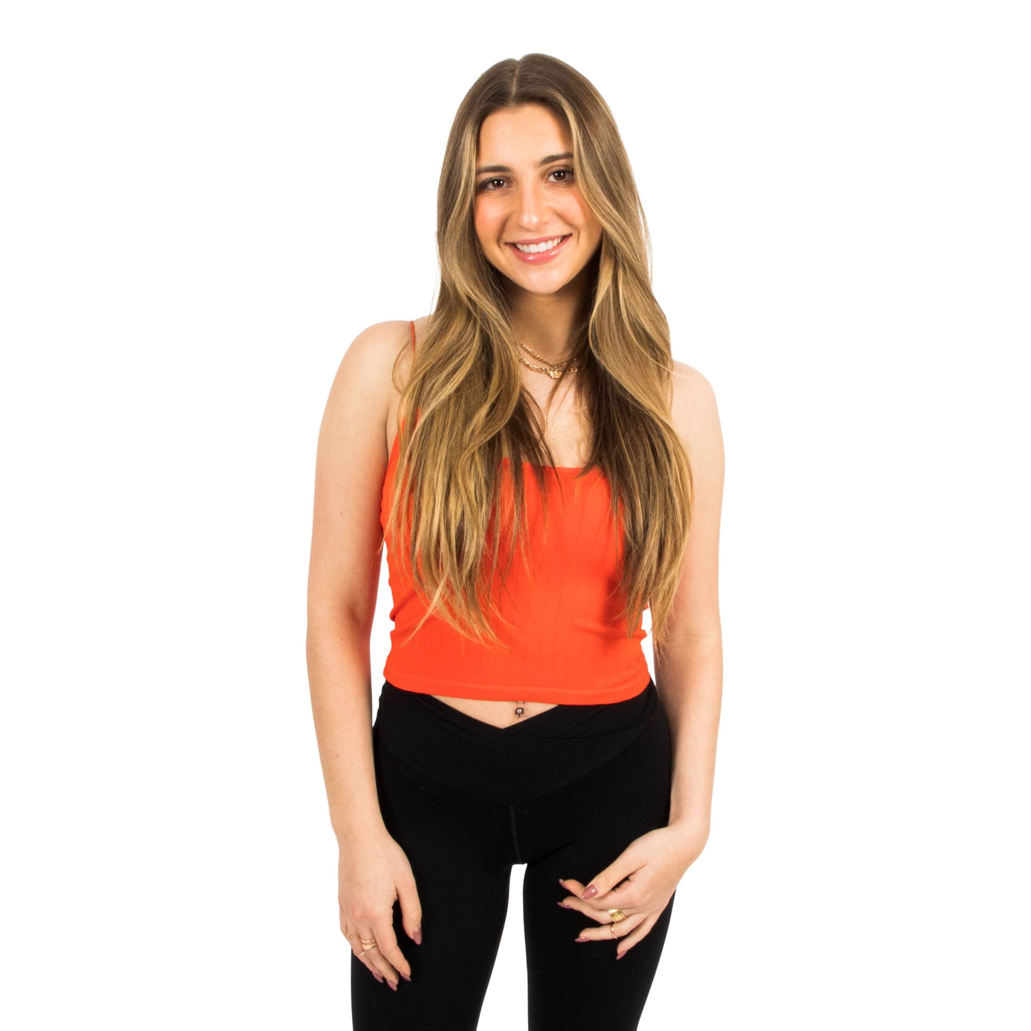 Bungee Strap Ribbed Seamless Cami - Denny's