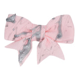 Silver Splatter 2in Clip Bow - Denny's