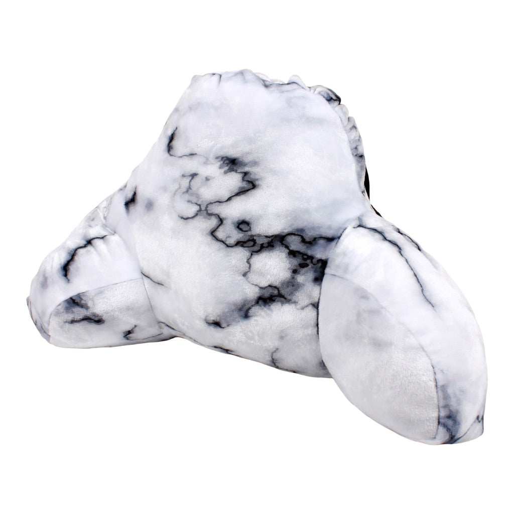 Fuzzy Boyfriend Pillow Black and White Marble - Denny's