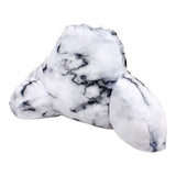 Fuzzy Boyfriend Pillow Black and White Marble - Denny's