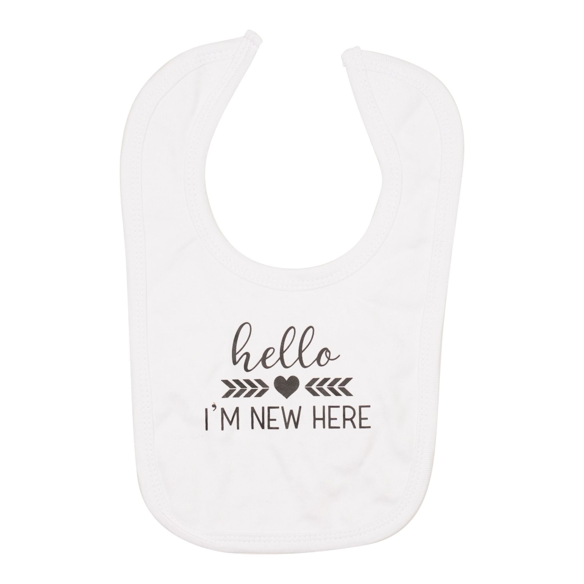 Hello Im New Here Bib - Denny's