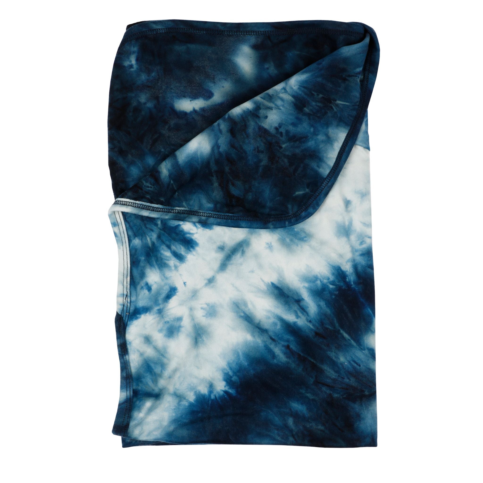 Blue & Navy Tie Dye Blanket - Denny's