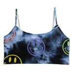 Black Tie Dye Smiley Bra Cami 7-14 - Denny's