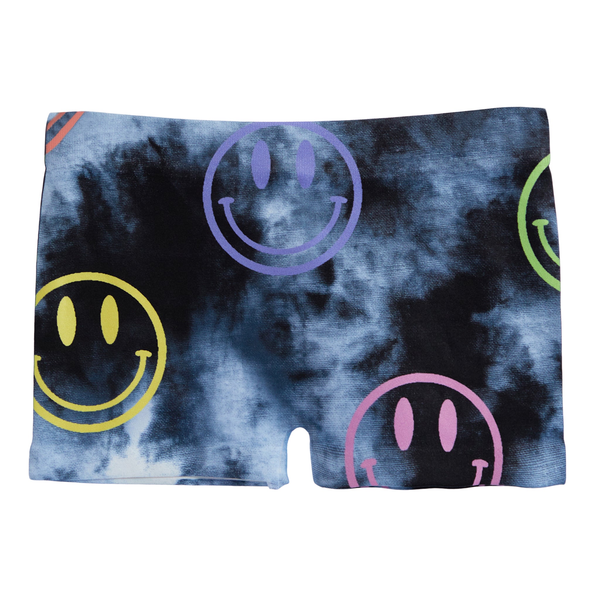 Tie Dye Smiley Face Boyshort 7-14 - Denny's