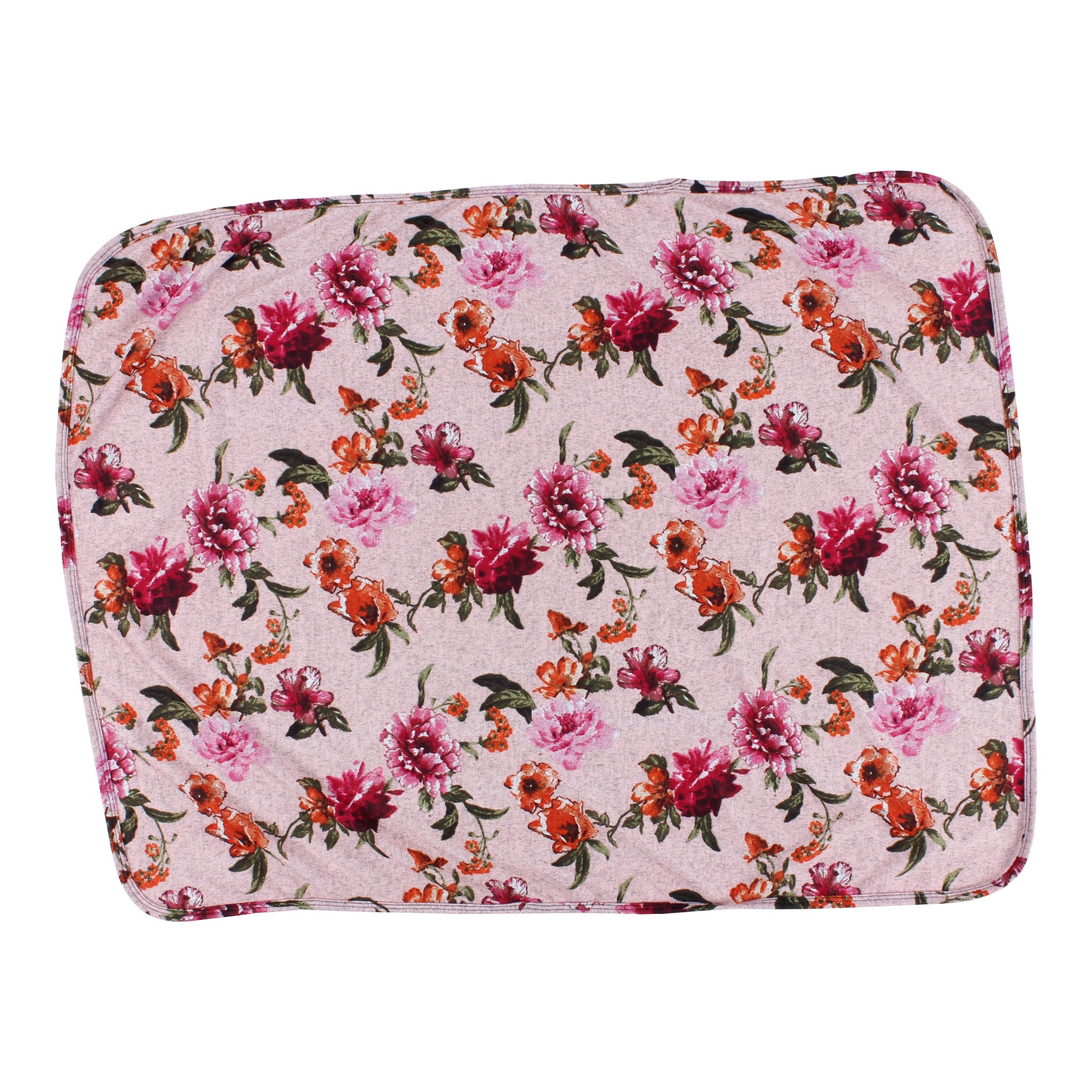 Mauve Floral Blanket - Denny's
