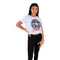 Short Sleeve Blondie Circle Crop Distressed Tee - Denny's