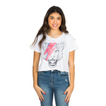 Bowie Cheetah Crop Tee - Denny's
