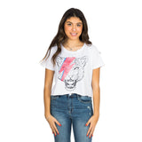 Bowie Cheetah Crop Tee - Denny's