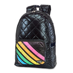 Rainbow Stripe Puffer Backpack - Denny's