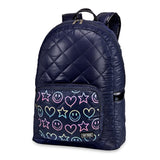 Rainbow Smiley Pocket Puffer Backpack - Denny's