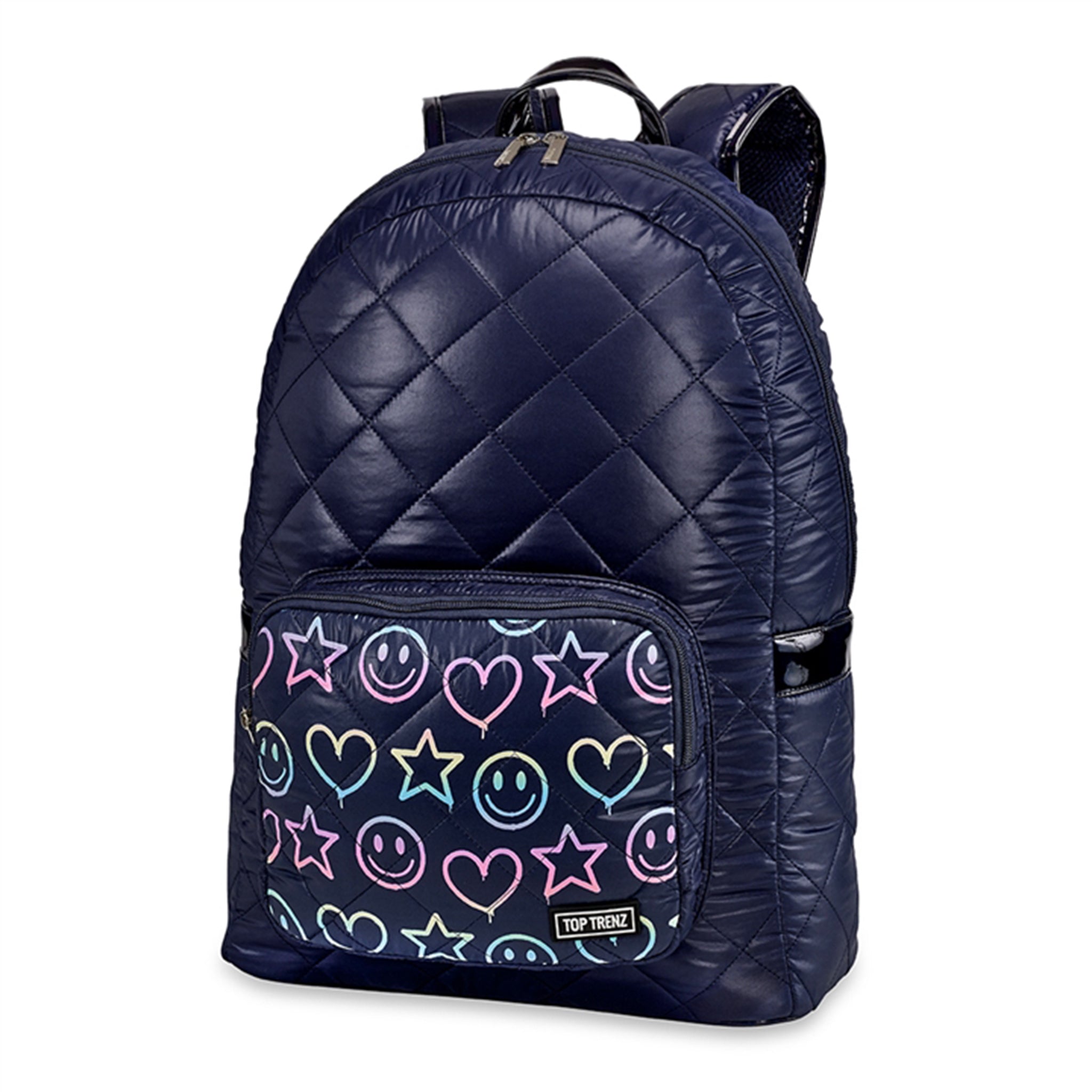 Rainbow Smiley Pocket Puffer Backpack - Denny's
