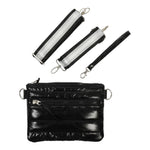 Allie Crossbody Puffer Metallic Black 3 in a Box - Denny's