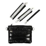 Allie Crossbody Puffer Metallic Black 3 in a Box - Denny's