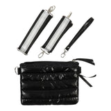 Allie Crossbody Puffer Metallic Black 3 in a Box - Denny's