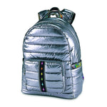 Pewter Puffer with Rainbow Bolt Stripe Backpack - Denny's