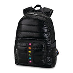 Black Puffer with Shadow Stars Backpack - Denny's