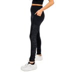 Metallic Side Accent High Rise Legging - Denny's