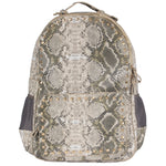 Grey Studded Python Backpack - Denny's