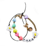 2pk Bracelet Free Multi Heart & Daisy - Denny's