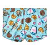 Love Milk n Cookies Fuzzy Short - Denny's