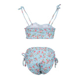 2pc Floral Ruffle Bikini - Denny's
