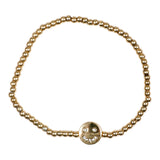 Smiley Face Silver Balls Bracelet - Denny's