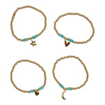 Hear, Moon, & Star Multi Strand Ball Bracelet - Denny's