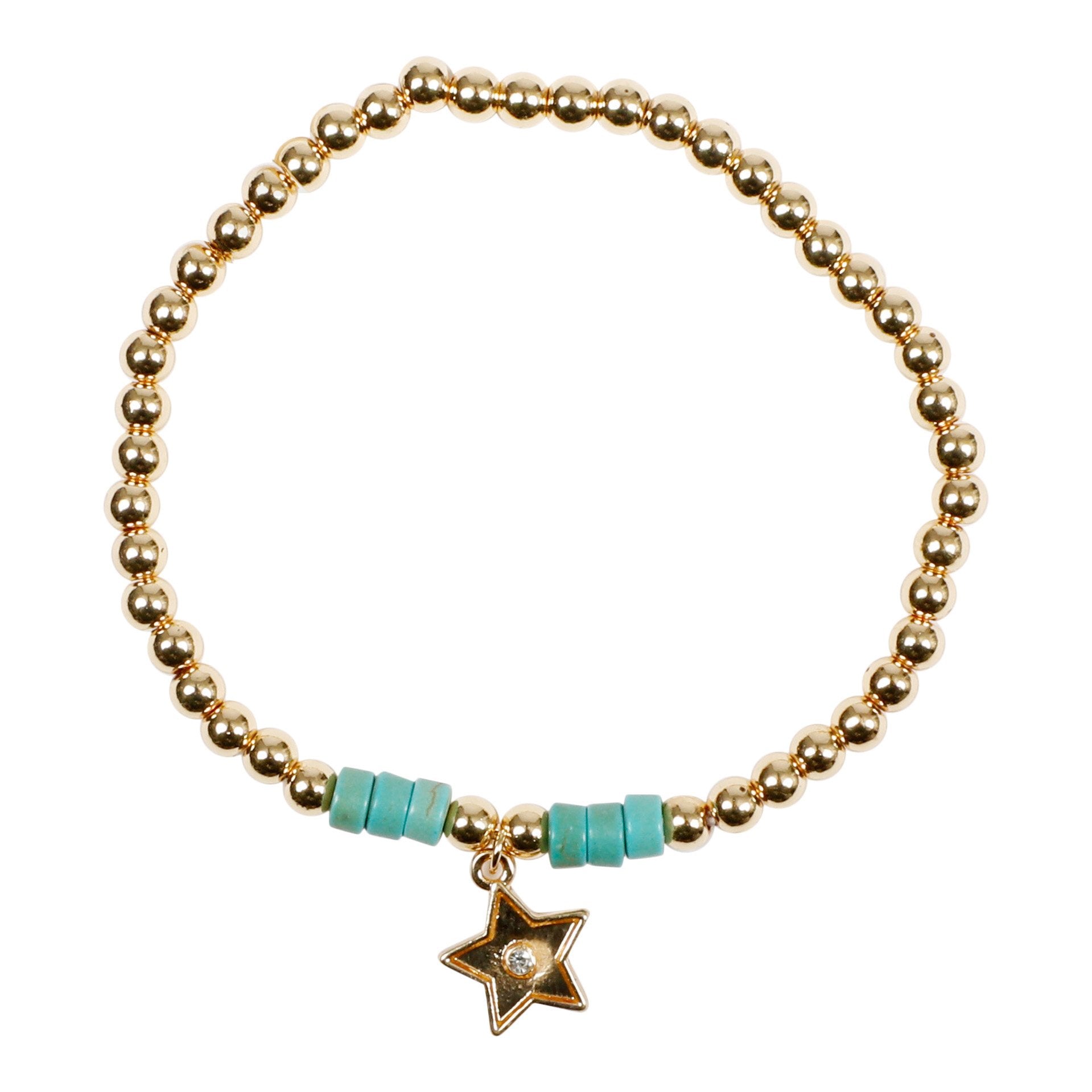 Hear, Moon, & Star Multi Strand Ball Bracelet - Denny's