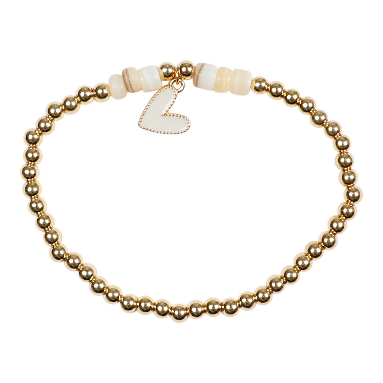 Heart, Moon, & Star Gold Ball Bracelet - Denny's