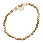 Heart, Moon, & Star Gold Ball Bracelet - Denny's