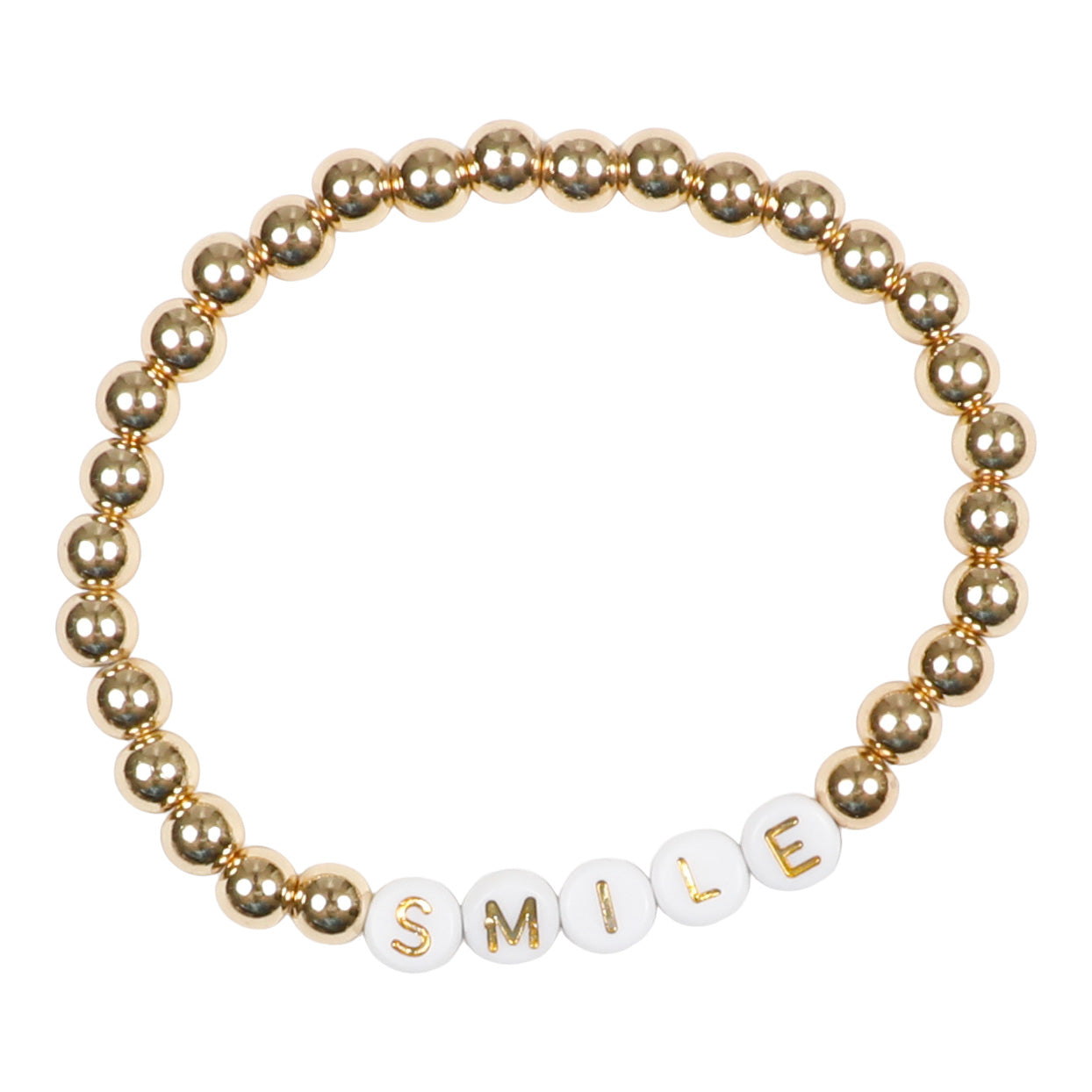 Smiley, XOXO & Smile Gold Ball Bracelet Set - Denny's