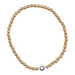 Smiley, XOXO & Smile Gold Ball Bracelet Set - Denny's