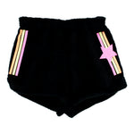 Neon with Stars Glitter Stripe Shorts - Denny's