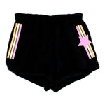 Neon with Stars Glitter Stripe Shorts - Denny's