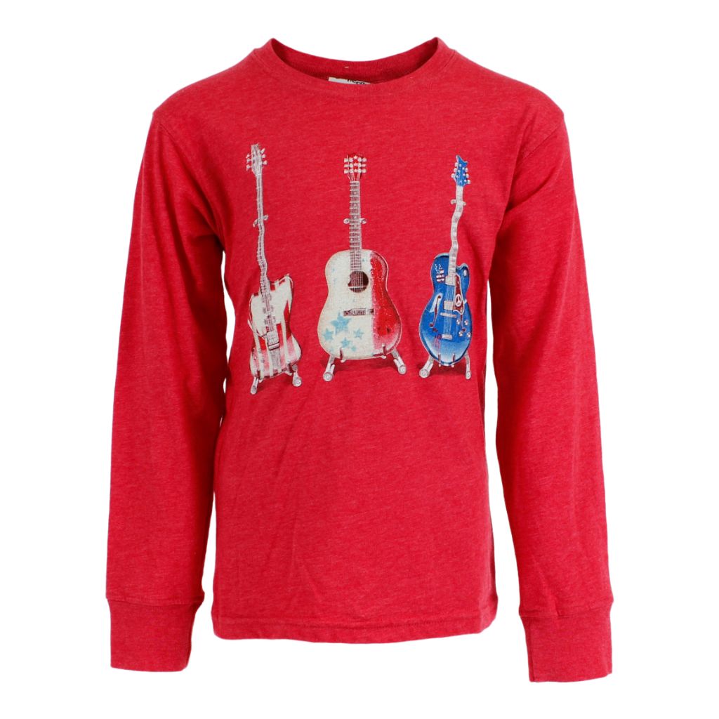 Long Sleeve Tee with Guitar - Denny's