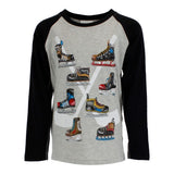 Hockey Skate Raglan - Denny's
