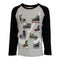 Hockey Skate Raglan - Denny's