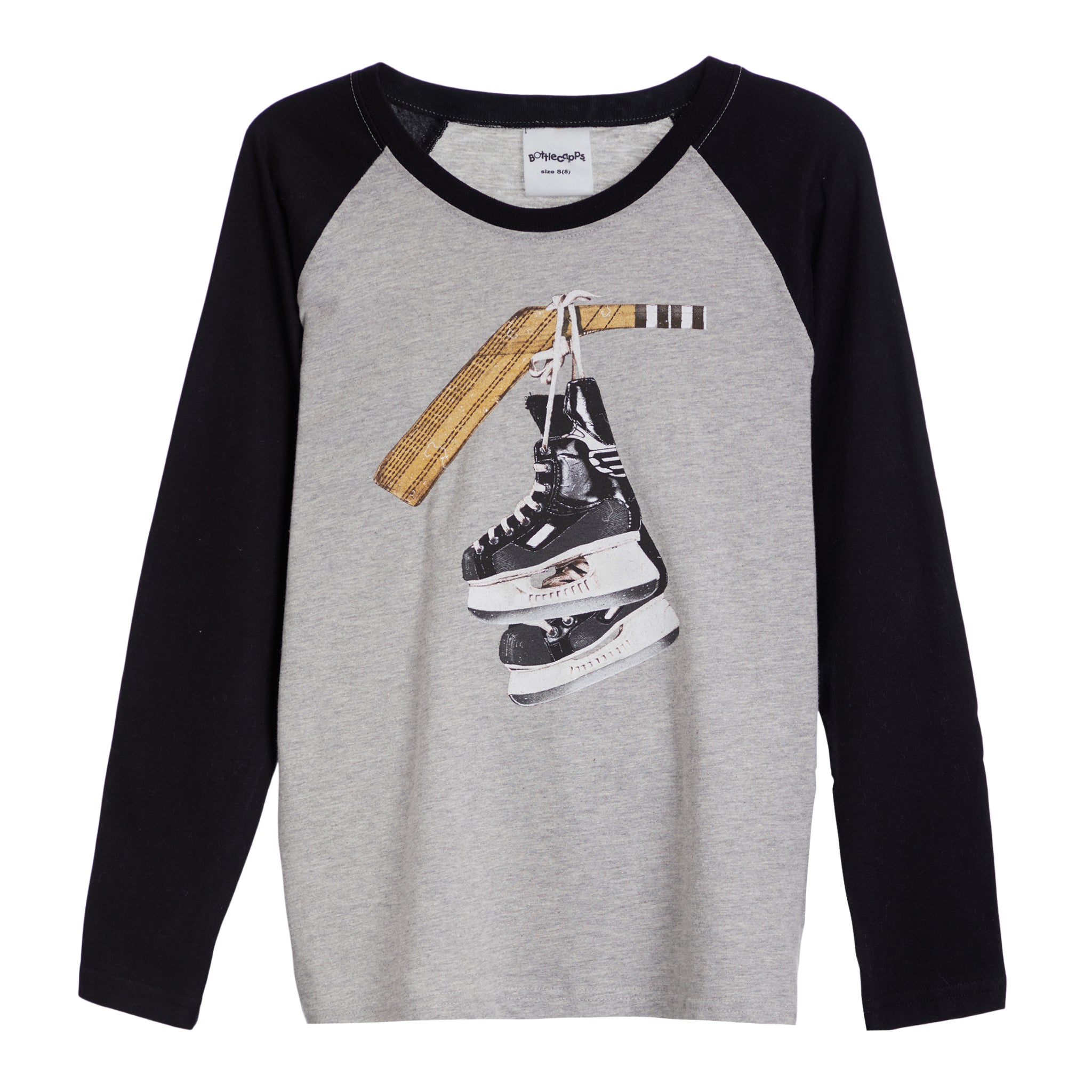 Hockey Skates Raglan Tee - Denny's